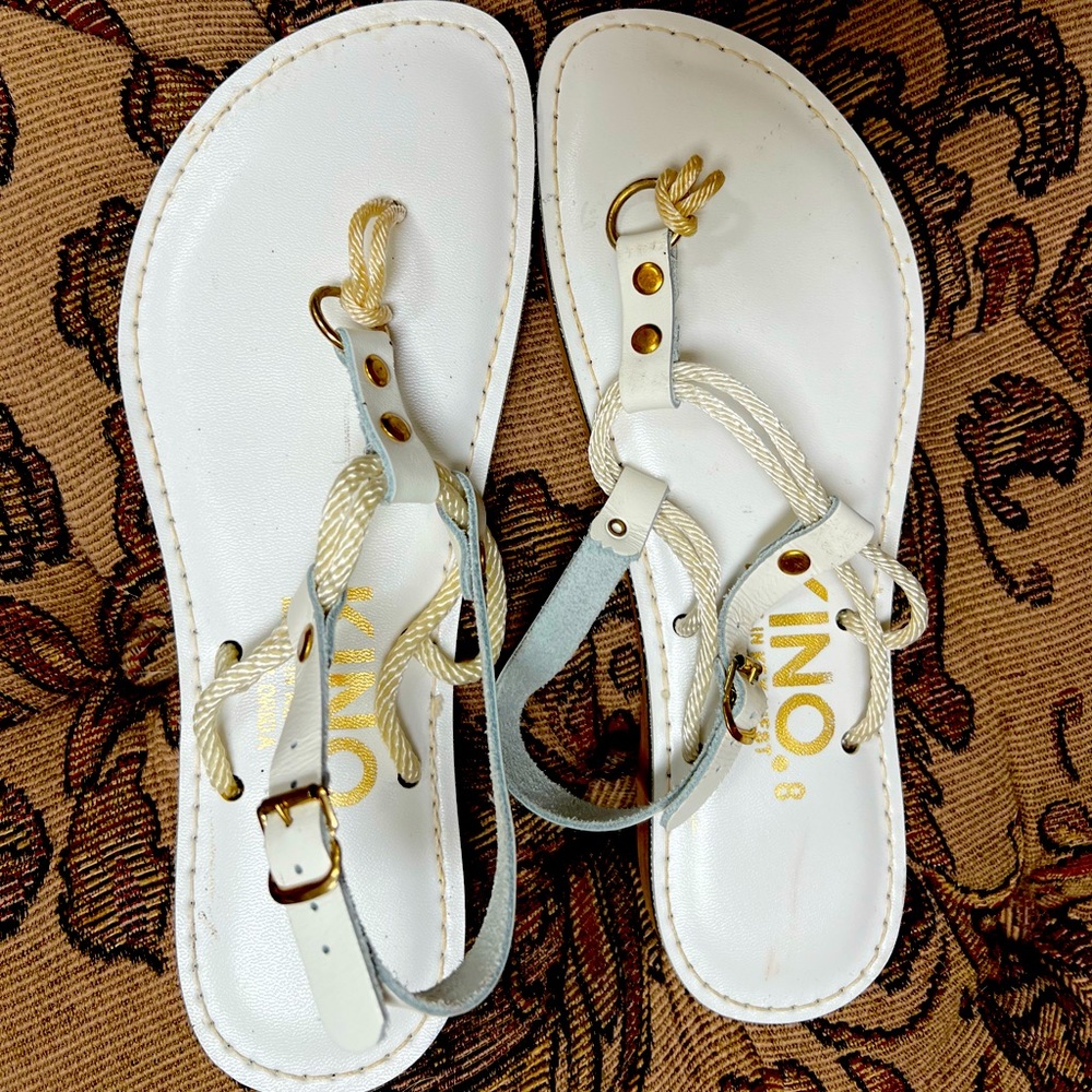 White Strapy Kino Sandals